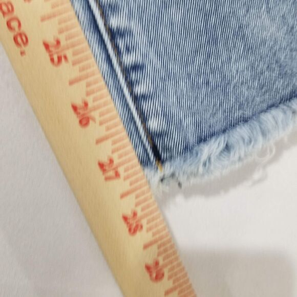 Vigoss Jeans Size 29/8 Royce 70s Stove Pipe Fray Hem Wide Leg High Rise Medium - Picture 13 of 14